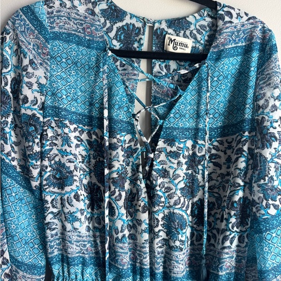 Show Me Your MuMu Blue Patterned Romper - Picture 4 of 7